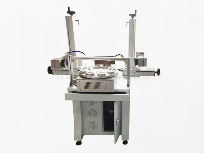 Double-head multi-station laser marking machine